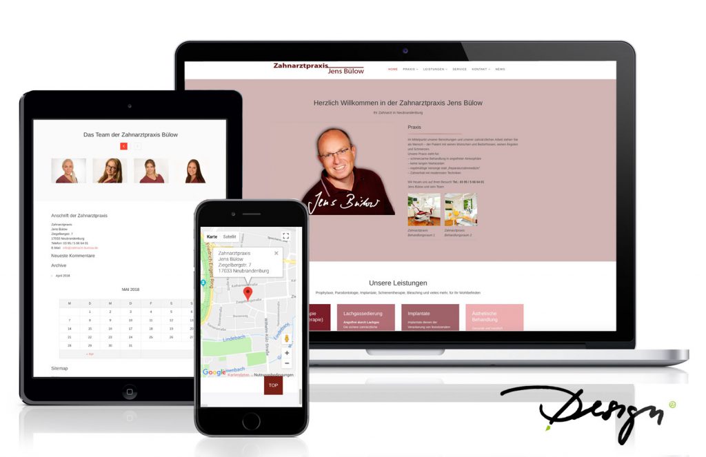 Responsives-Design-Webseiten-Zahnarzt-Neubrandenburg