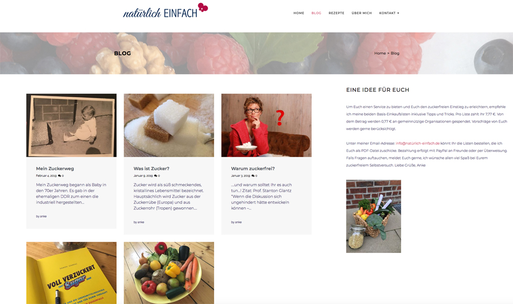 Blog Zuckerfrei